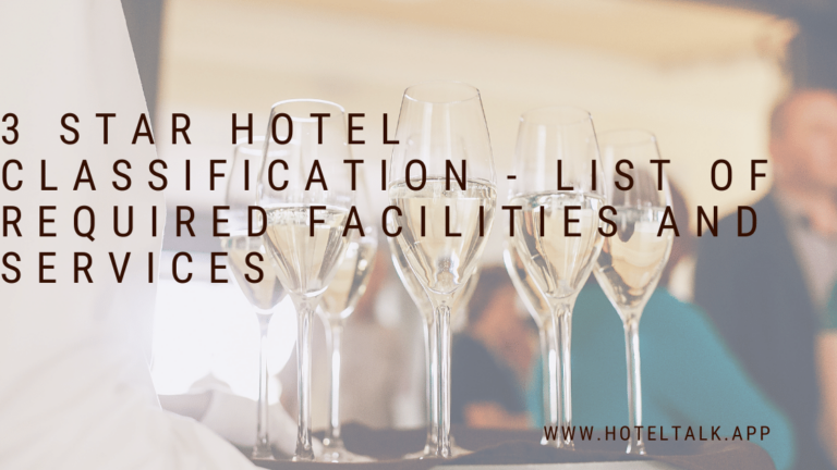 3 Star Hotel Classification