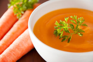 Chilled Carrot and Orange Soup