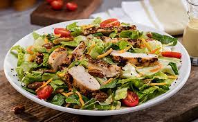 Grilled chicken and pecan salad