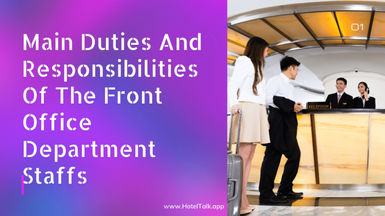 Main Duties And Responsibilities Of The Front Office Department Staffs   Main Duties And Responsibilities Of The Front Office Department Staffs 768x432 