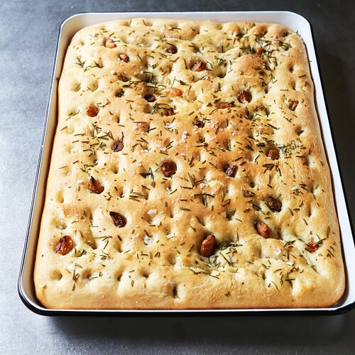Roasted Garlic and Herb Focaccia