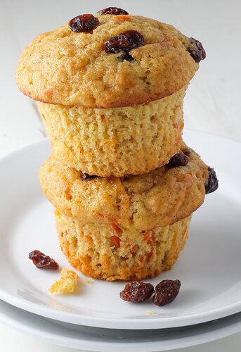 Uptown Bakers’ Spiced Carrot-Raisin Muffins