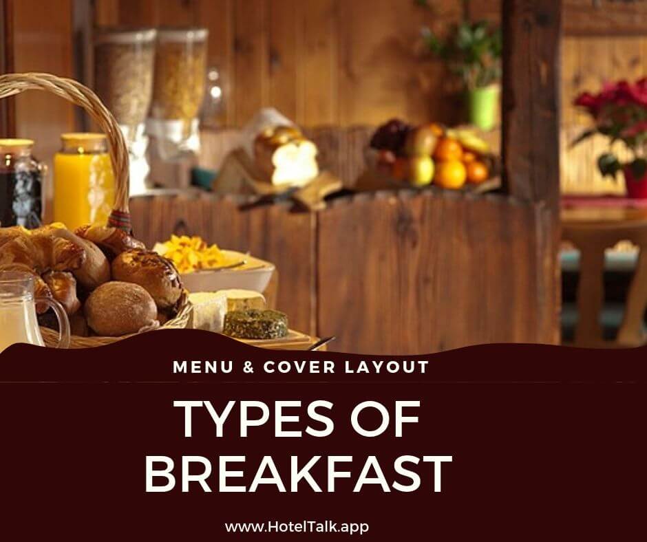 5 Types of Breakfast in Hotel With Menu and Cover Layout