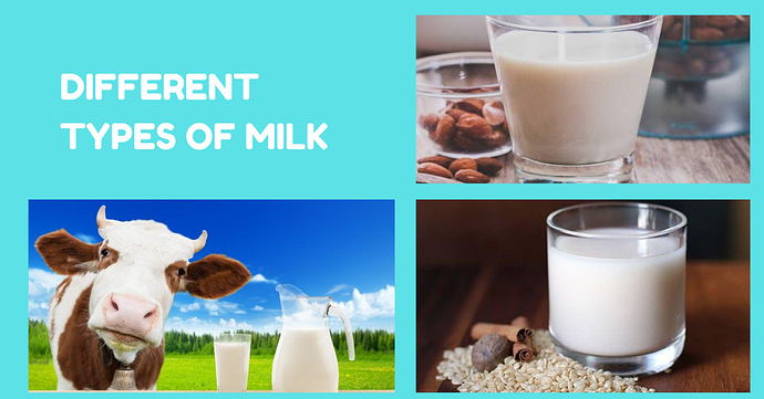 Different types of Milk