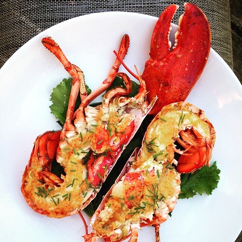 Grilled Maine Lobster with Chipotle-Mango Butter - HotelTalk - For ...