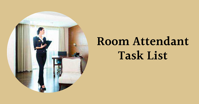 Sample - Room Attendant Task List