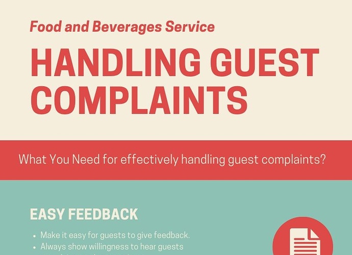 Tips For Handling Guest Complaints in F&B Service