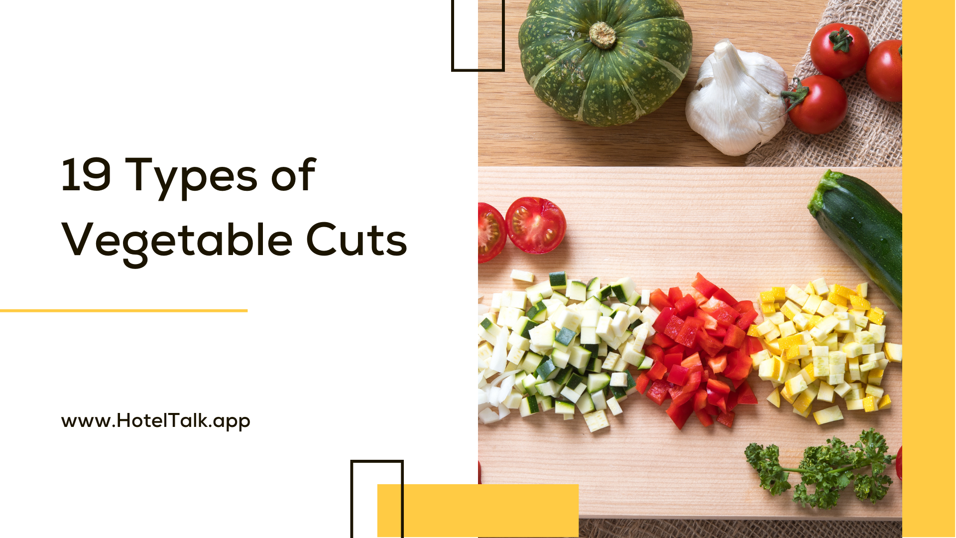 19 Types of Vegetable Cuts