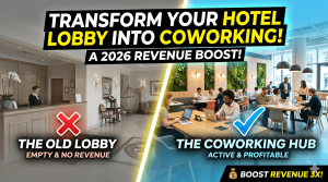 Is your hotel lobby sitting empty for six hours a day? You could be missing out on a massive, untapped revenue opportunity. In this video, we explore how forward-thinking hotels are transforming their underutilized lobbies into hyper-local coworking hubs to attract digital nomads and remote professionals.